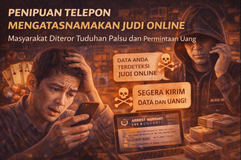 Dituduh Pemain Judi Online, Korban Diperas Lewat Telepon