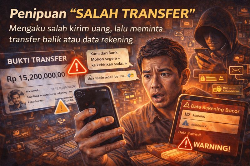 Hati-hati! Penipuan Salah Transfer Bisa Kuras Rekening dalam Hitungan Menit