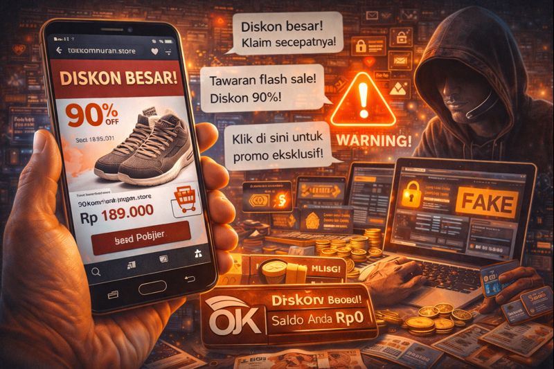 OJK Peringatkan Penipuan Online Berkedok Diskon, Ini Modusnya