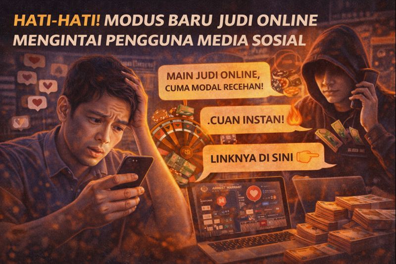 Media Sosial Jadi Ladang Baru Judi Online Ilegal