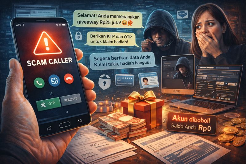 “Modus Baru Penipuan Telepon, Iming-Iming Giveaway Jadi Senjata”