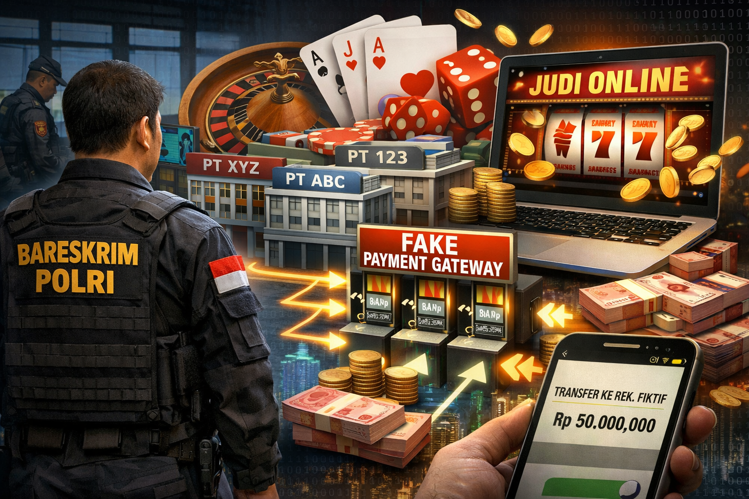 Modus Baru Judi Online: Gunakan Perusahaan Cangkang sebagai Payment Gateway