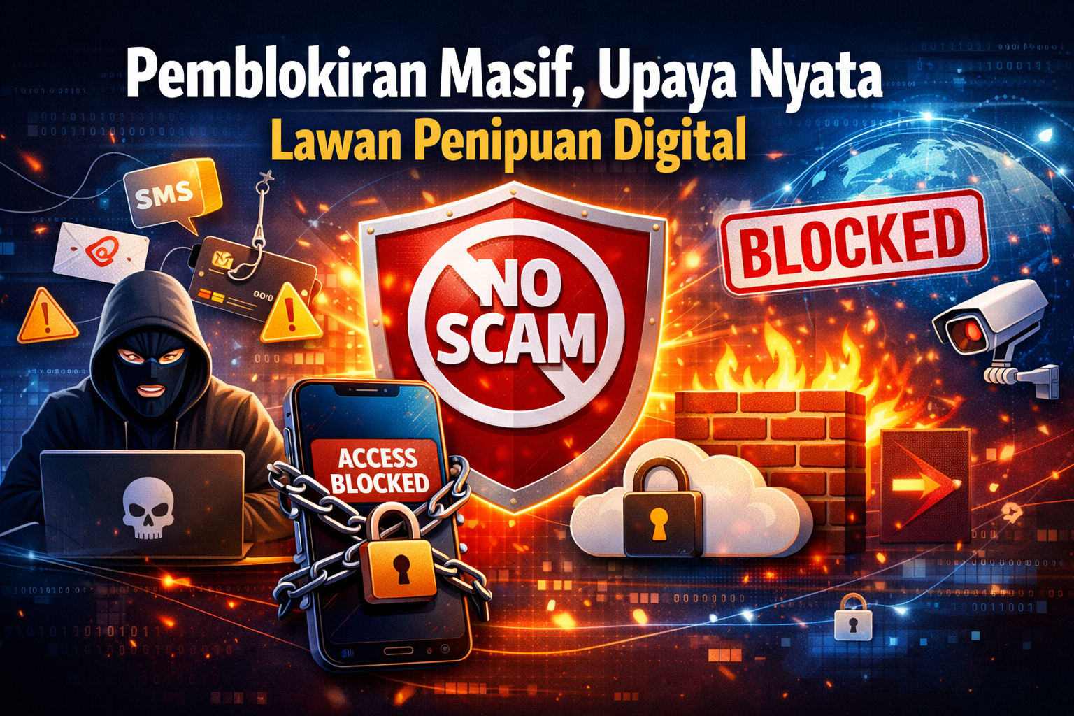 Operasi Besar Pemberantasan Scam, Ratusan Miliar Dana Berhasil Diamankan
