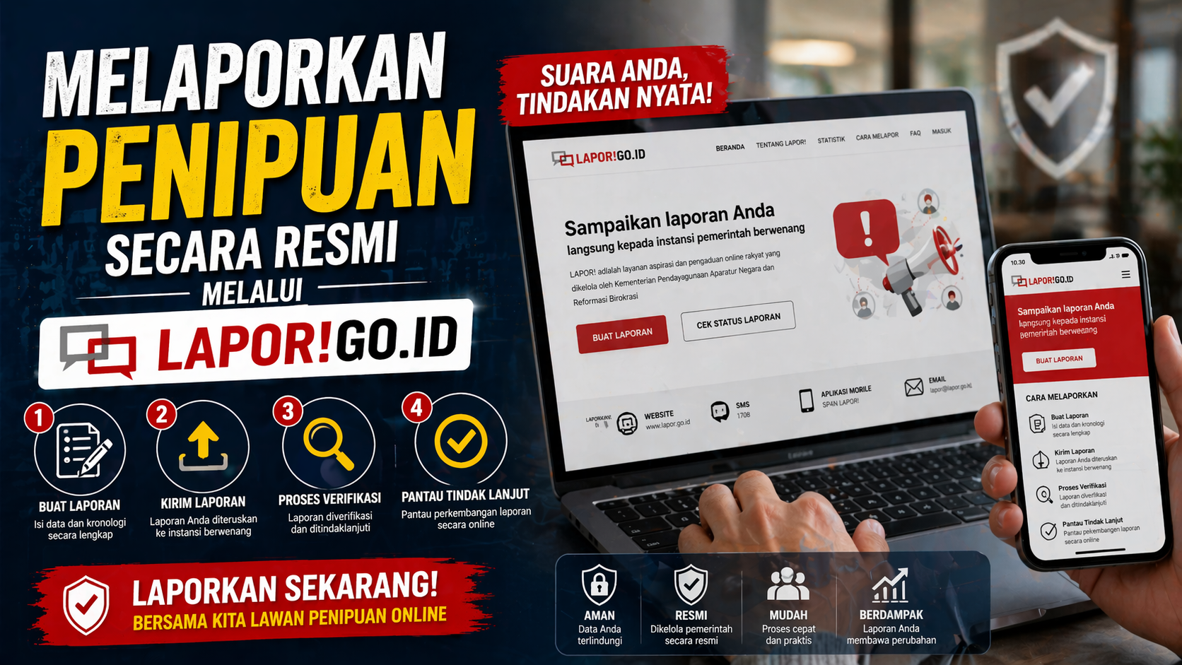 Jadi Korban Penipuan? Ini Panduan Melapor Lewat Lapor.go.id