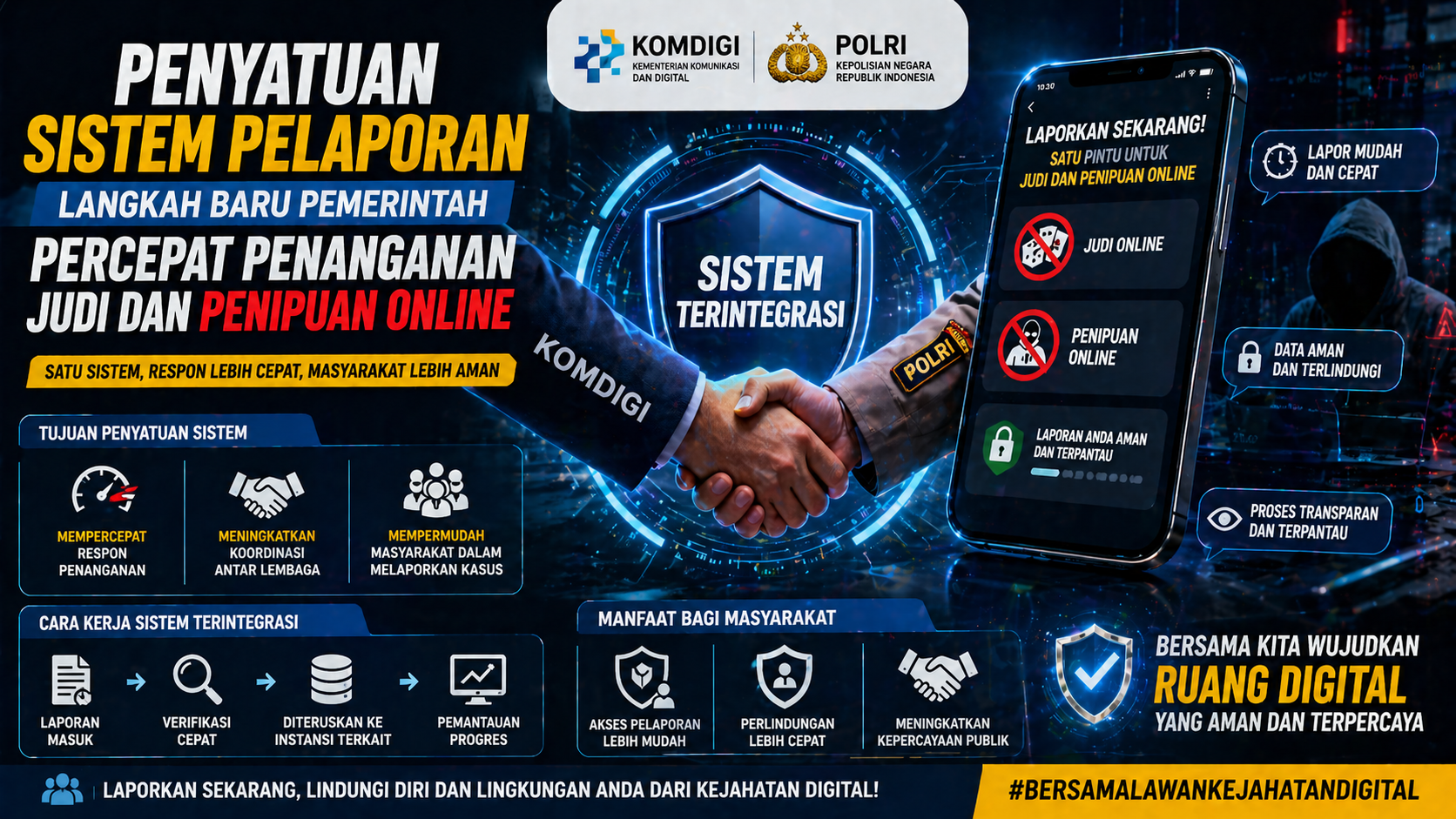 Satu Pintu Pelaporan: Solusi Atasi Judi Online dan Penipuan Digital