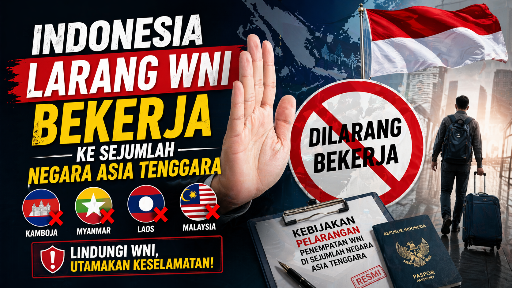 Pemerintah Keluarkan Larangan Kerja ke Tiga Negara, WNI Diminta Waspada