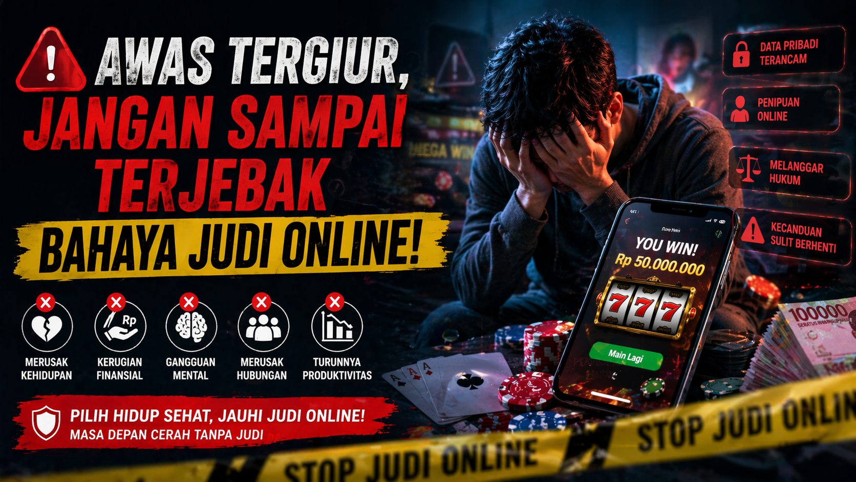 Awas! Bahaya Judi Online yang Bisa Menghancurkan Hidup Anda