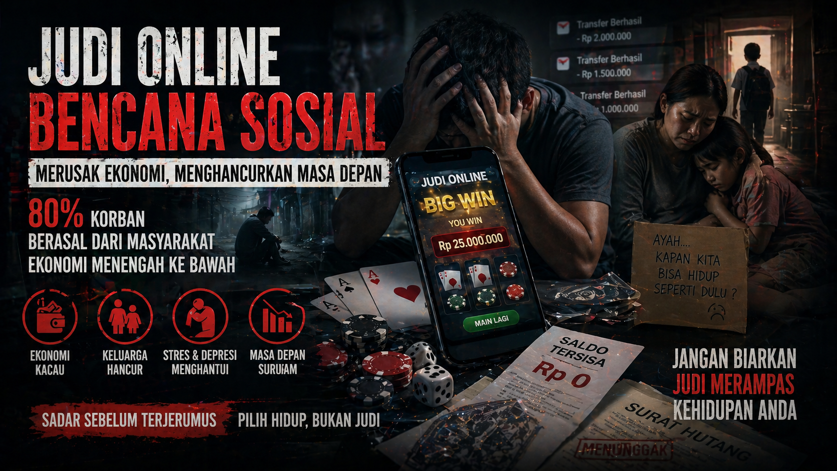 Judi Online dan Dampaknya: Ancaman Nyata bagi Ekonomi Rakyat