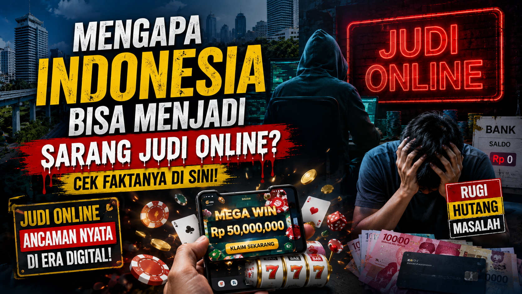 Indonesia dan Ancaman Judi Online: Fakta, Penyebab, dan Dampaknya