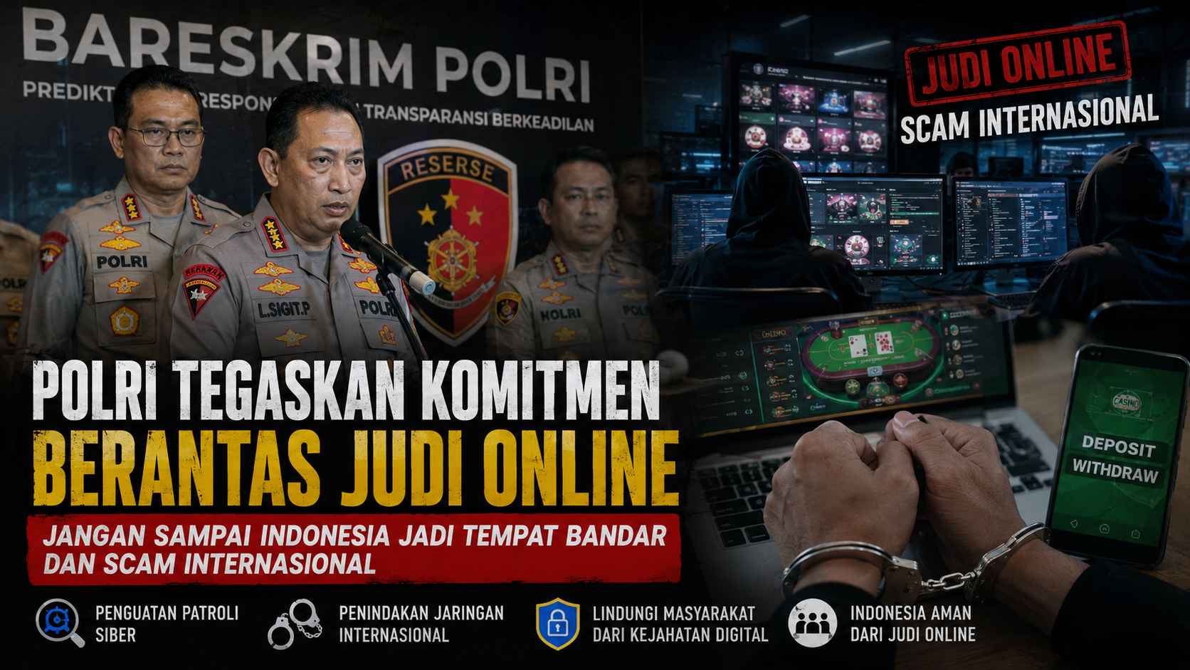 Kejahatan Siber Modern Mengintai, Polri Tegaskan Langkah Tegas