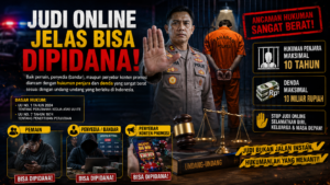 Judi Online Bukan Sekadar Hiburan, Tapi Tindak Pidana Serius