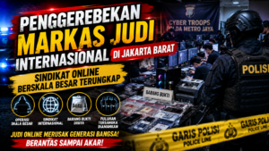 Polri Gerebek Markas Judi Online Internasional di Jakarta Barat