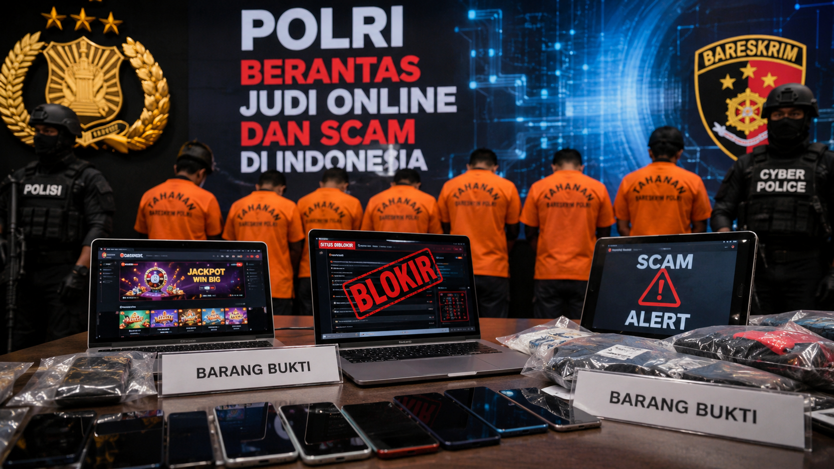 Indonesia Darurat Scam dan Judi Online, Ini Langkah Tegas Polri