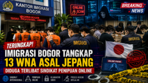 Imigrasi Bogor Bongkar Dugaan Jaringan Scam Internasional Libatkan WNA Jepang