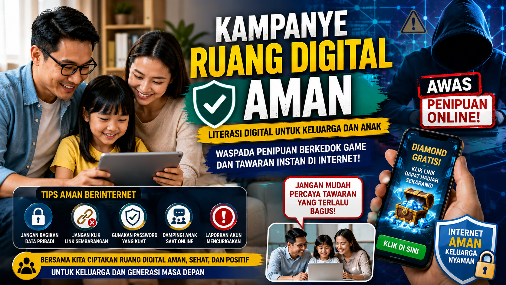 Ruang Digital Aman Jadi Kunci Lindungi Keluarga dari Kejahatan Siber