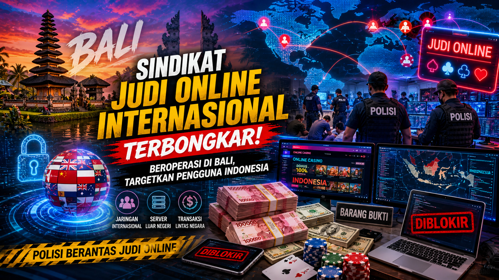 Polisi Ungkap Jaringan Judi Online Lintas Negara