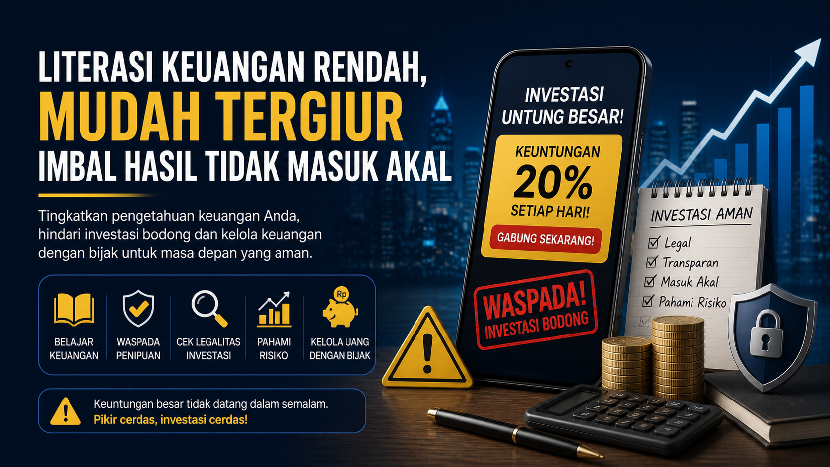 Literasi Keuangan Rendah, Masyarakat Rentan Tertipu Investasi