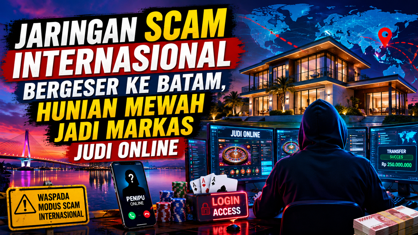 Aparat Waspadai Aktivitas Judi Online di Kawasan Elite Batam