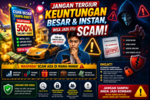 Keuntungan Cepat di Internet Belum Tentu Nyata, Waspadai Penipuan Digital