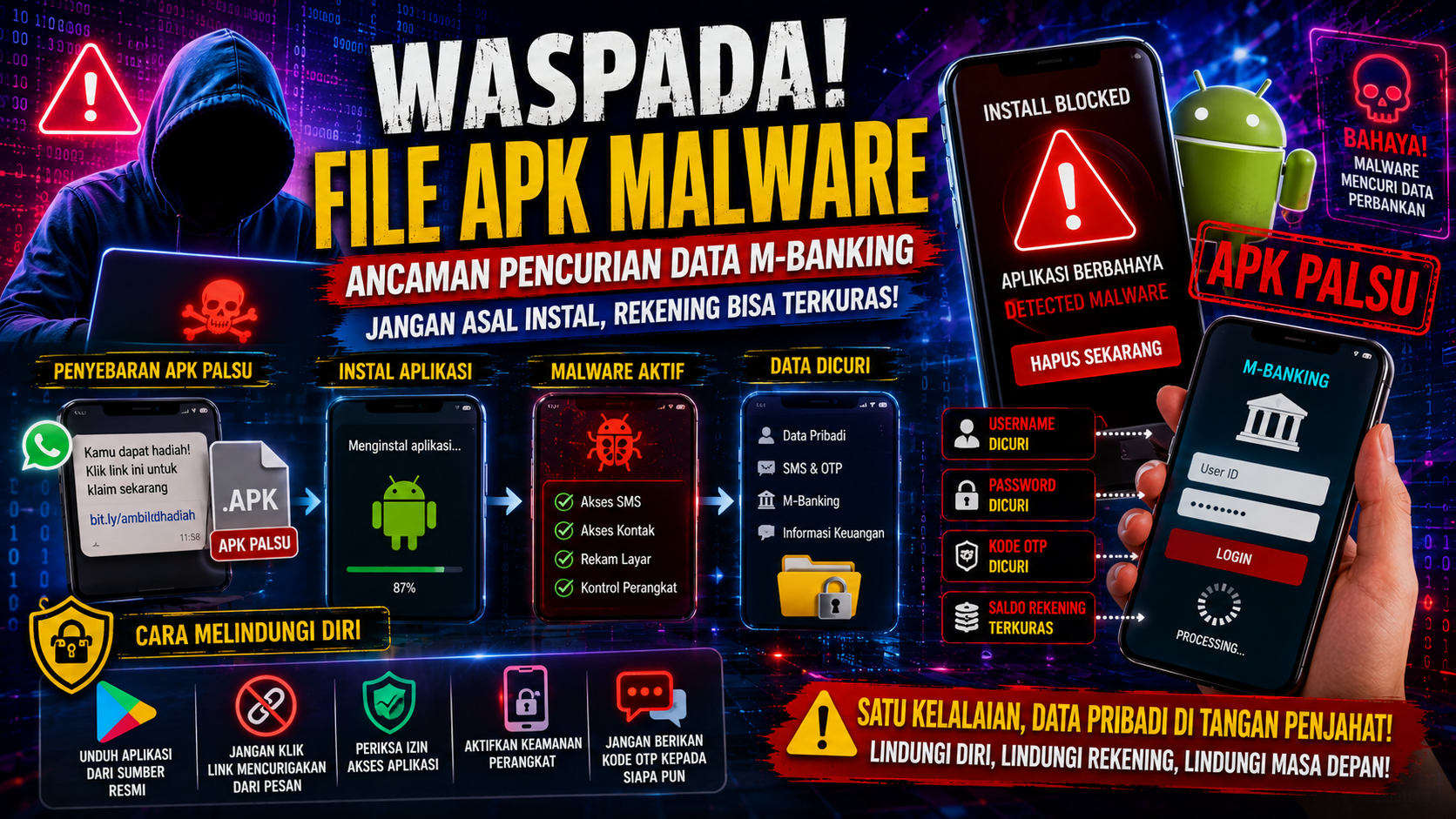 Jangan Asal Instal APK, Ancaman Siber Mengintai