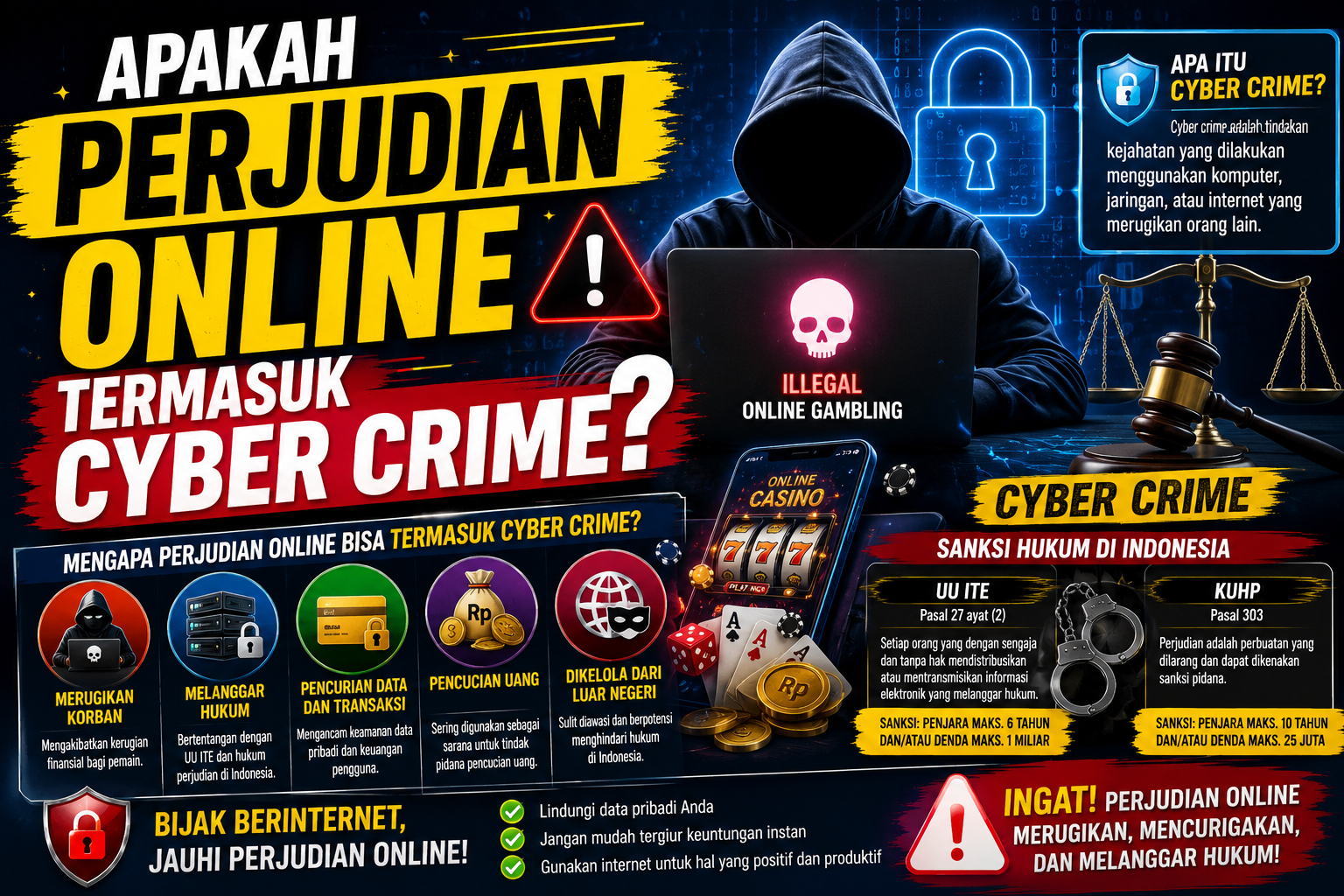 Judi Online Tidak Sekadar Permainan, Ini Risiko Besarnya