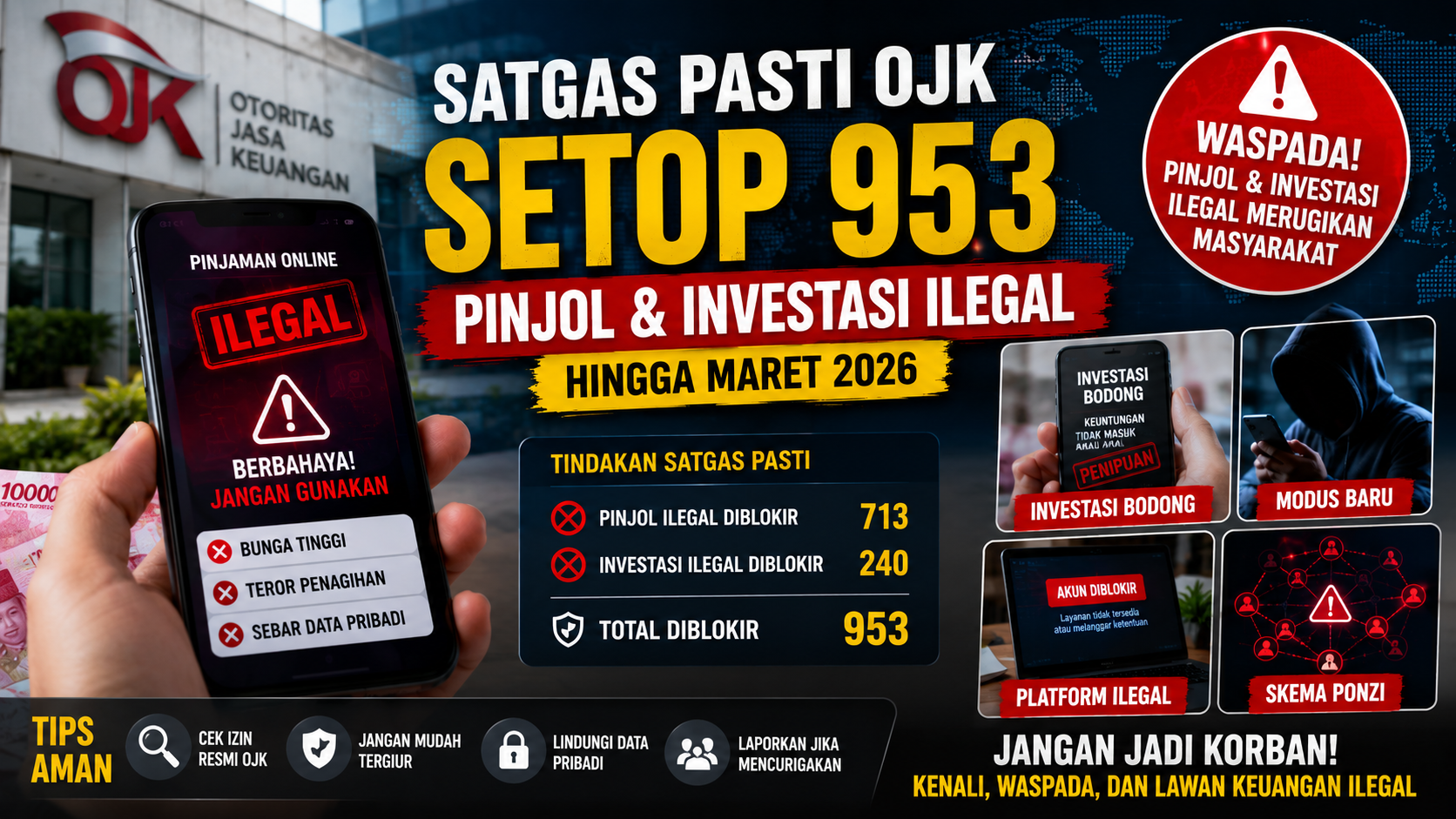 Pinjol dan Investasi Ilegal Masih Mengintai, Banyak Korban Berjatuhan