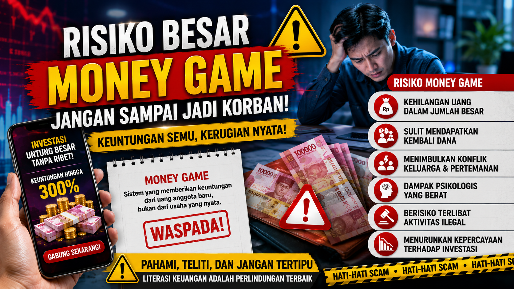 Mengenal Risiko Money Game yang Sering Diabaikan Masyarakat
