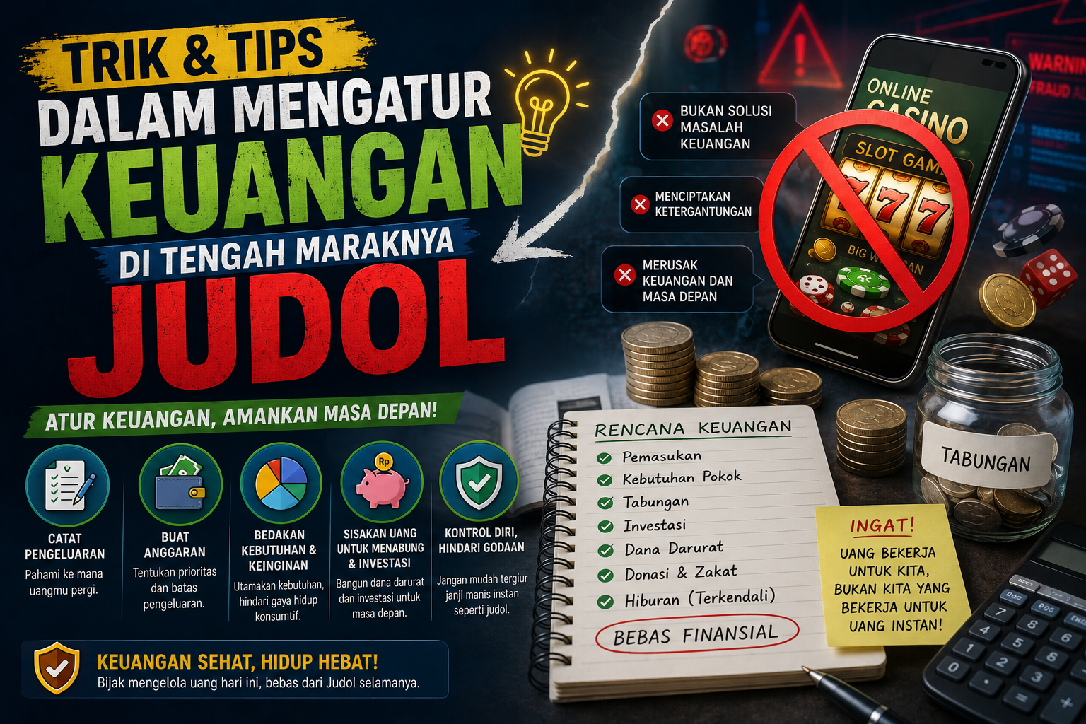 Jangan Sampai Bangkrut, Ini Tips Mengontrol Keuangan dari Godaan JUDOL