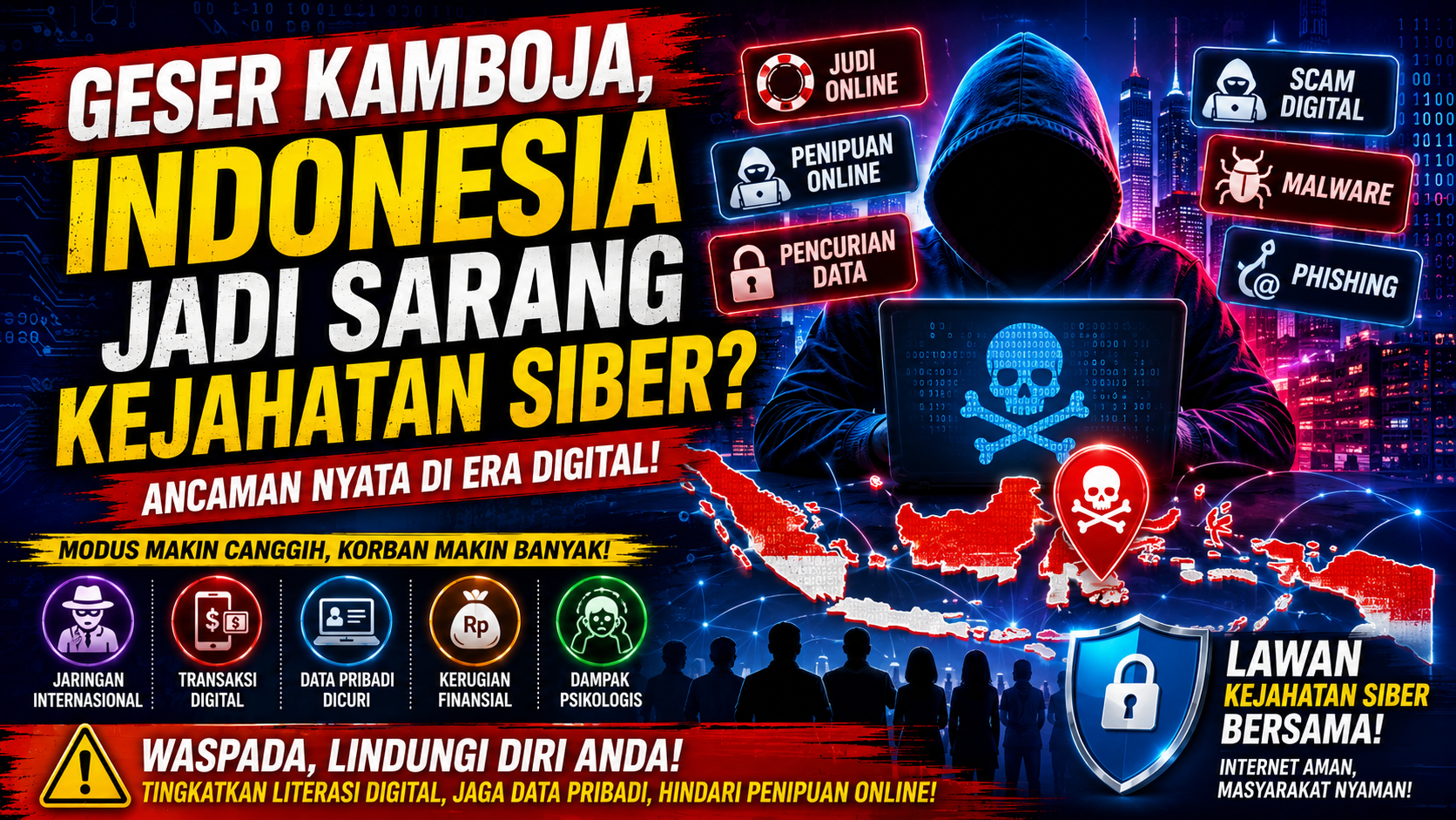 Maraknya Scam dan Judol, Cyber Crime Kian Mengkhawatirkan