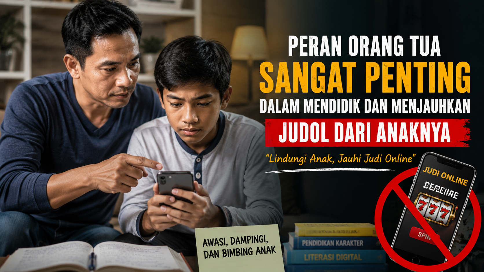 Orang Tua Jadi Garda Terdepan dalam Mencegah Anak Bermain Judi Online
