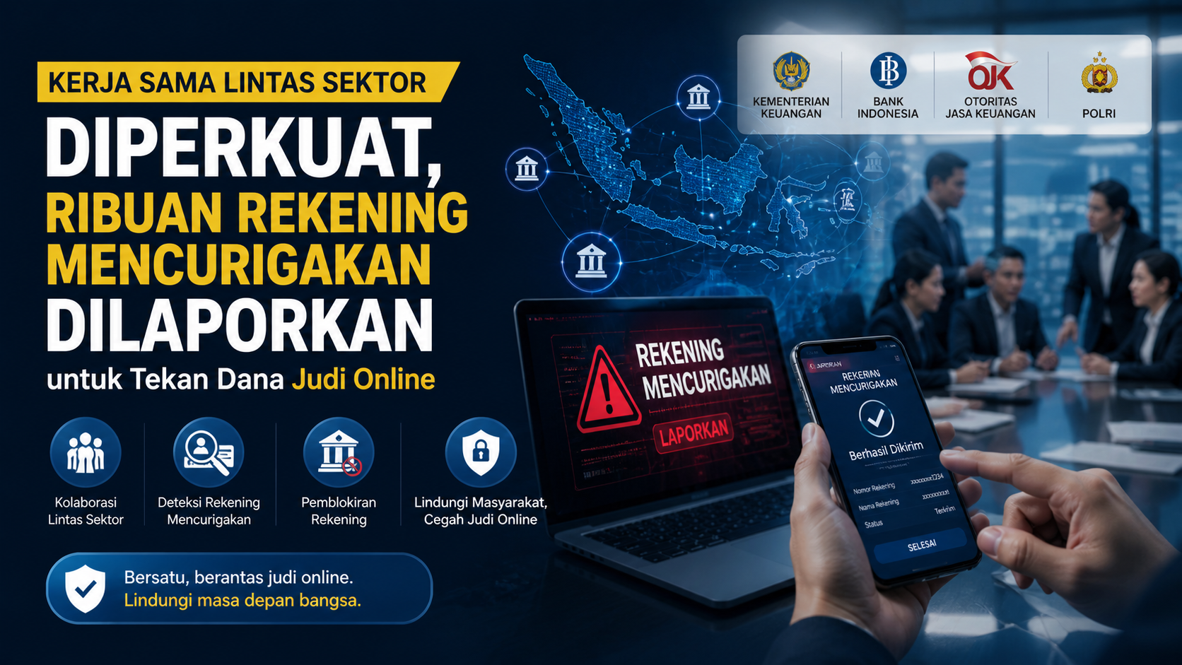 PPATK Terima Laporan Rekening Mencurigakan, Dana Judi Ditekan