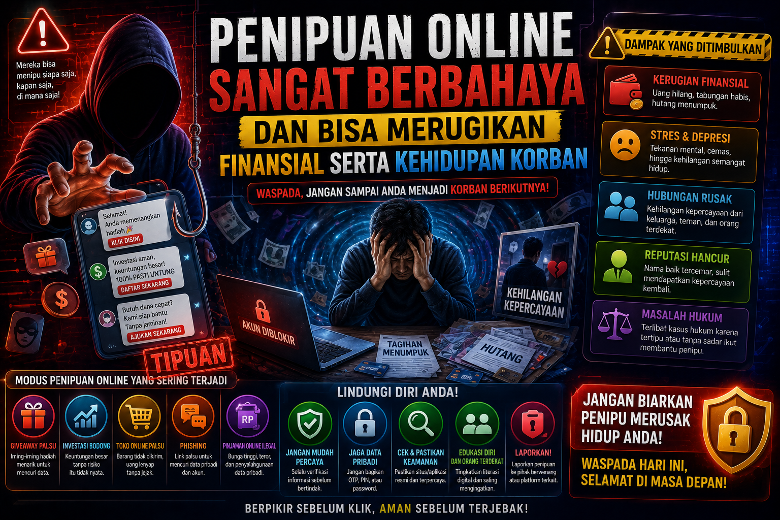 Penipuan Online Bukan Kejahatan Biasa, Dampaknya Bisa Menghancurkan Masa Depan