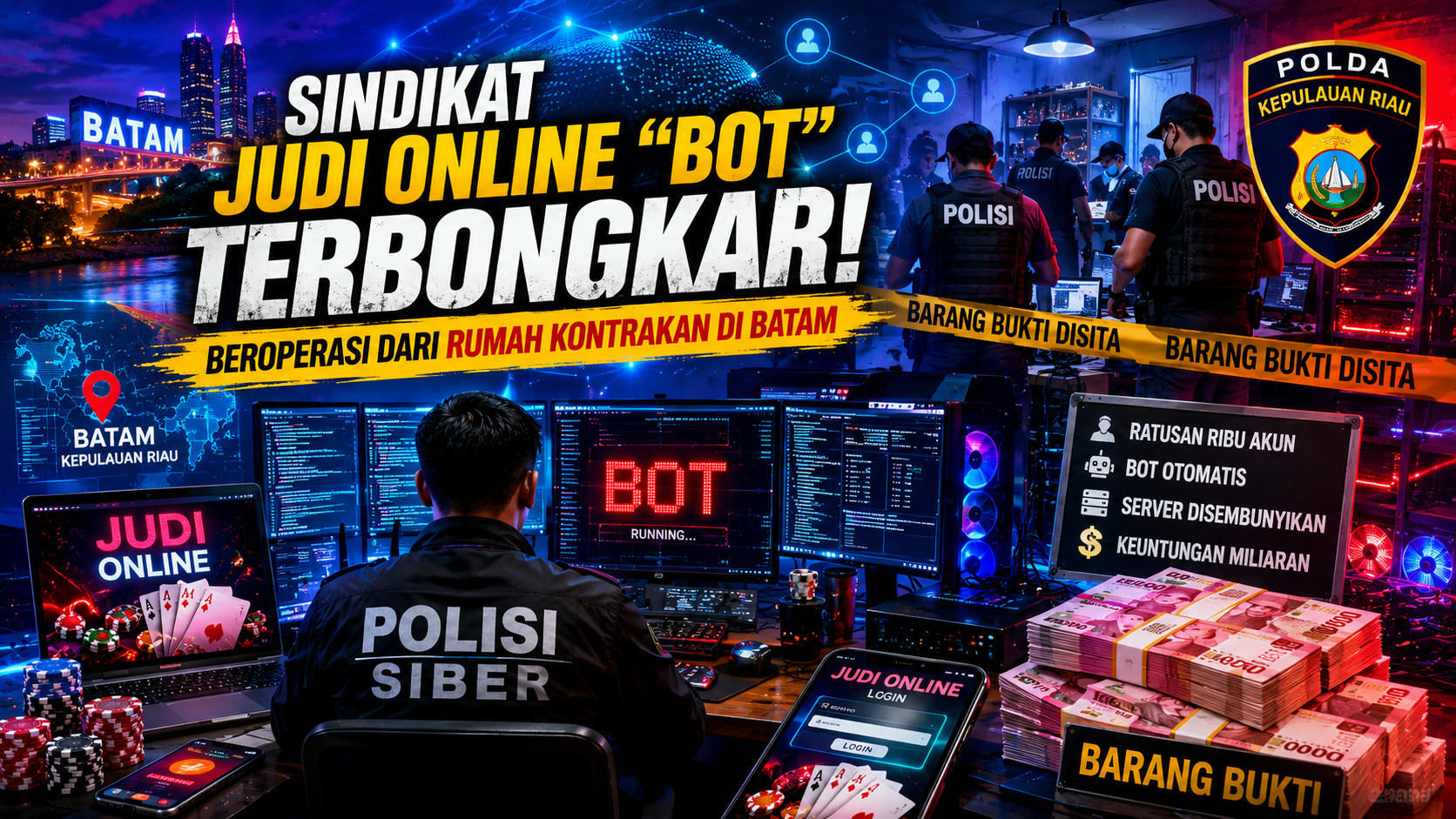 Kejahatan Digital Makin Canggih, Sindikat Judol Gunakan Bot
