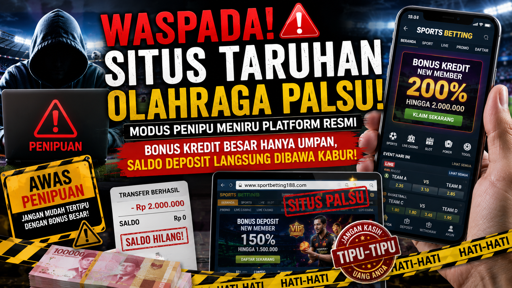 Situs Taruhan Olahraga Palsu