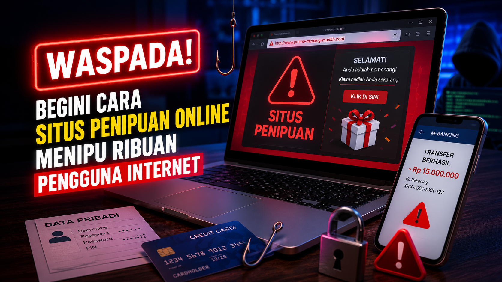 Kenali Ciri-Ciri Situs Penipuan Online agar Data dan Uang Tetap Aman