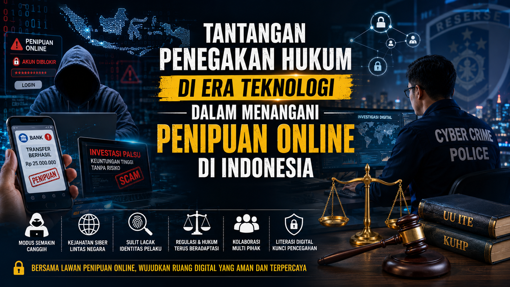 Penegakan Hukum Siber di Indonesia: Tantangan dan Solusinya