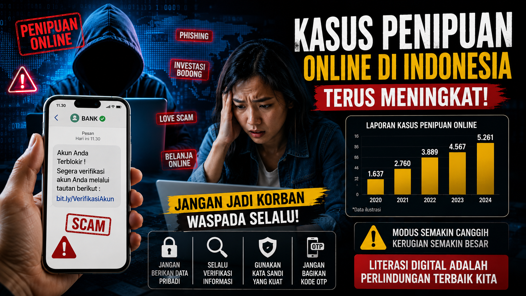 Kasus Penipuan Online Masih Tinggi, Kenali Penyebab dan Cara Menghindarinya