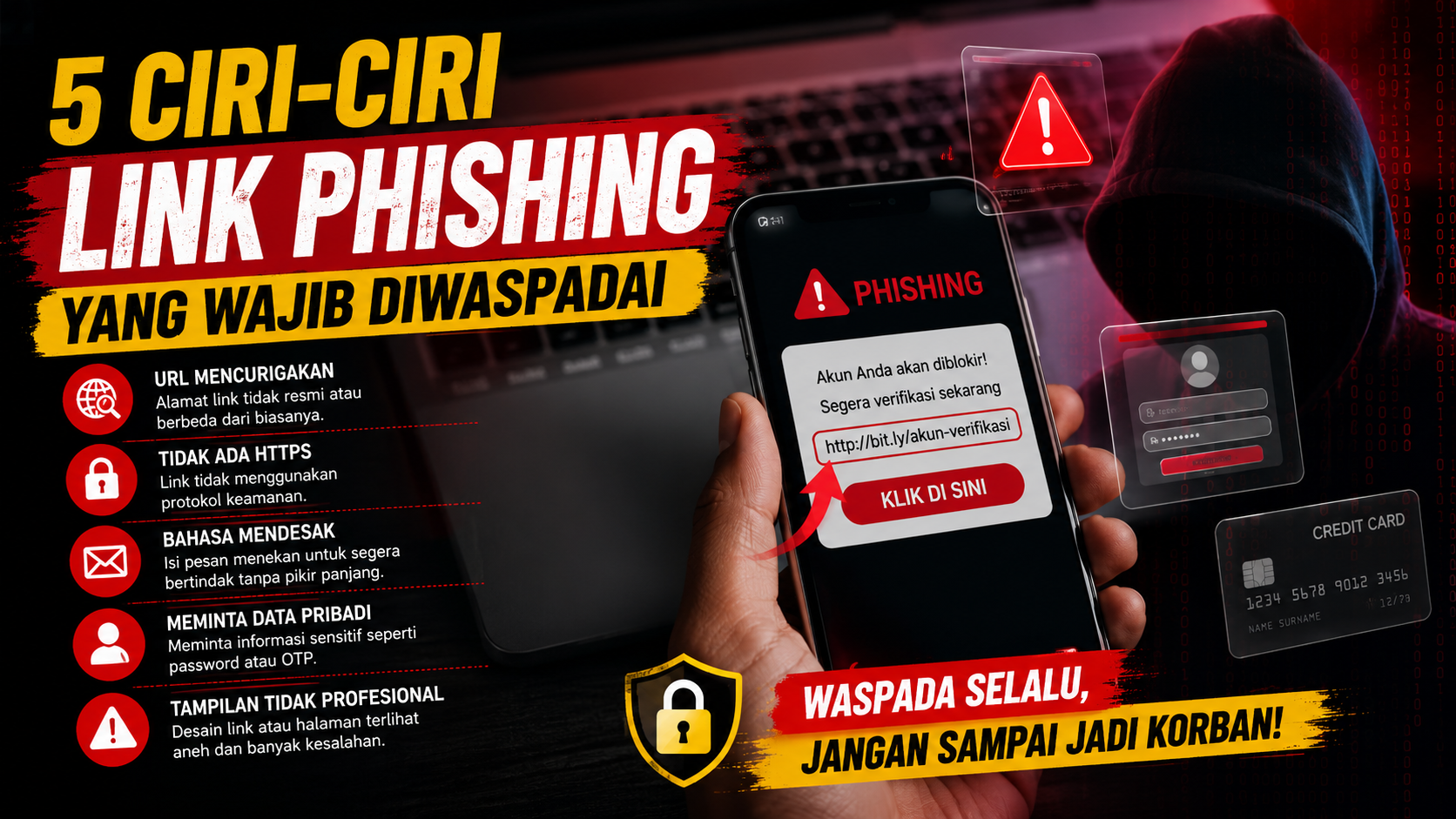 5 Tanda Link Phishing yang Sering Menjebak Korban di Internet