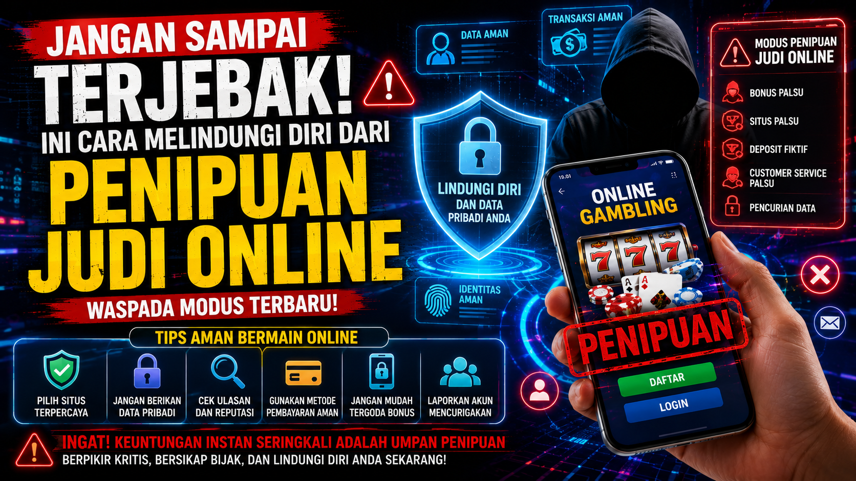 Cara Melindungi Diri dari Penipuan Judi Online