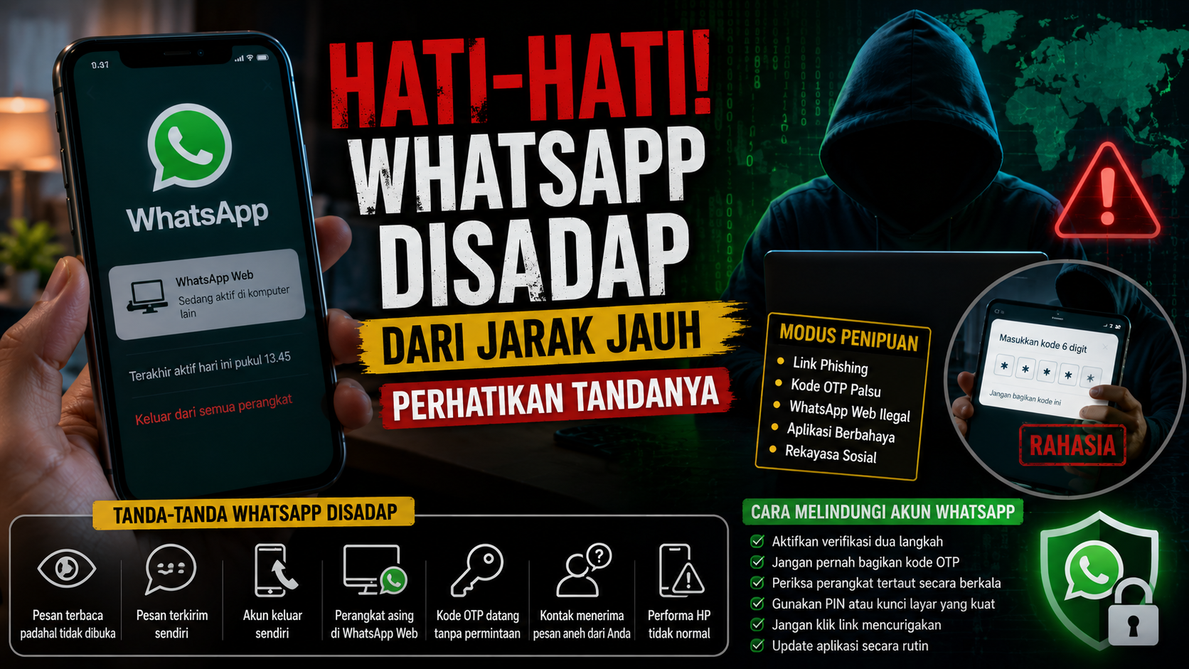Waspada! Ini Tanda-Tanda Akun WhatsApp Anda Sedang Disadap