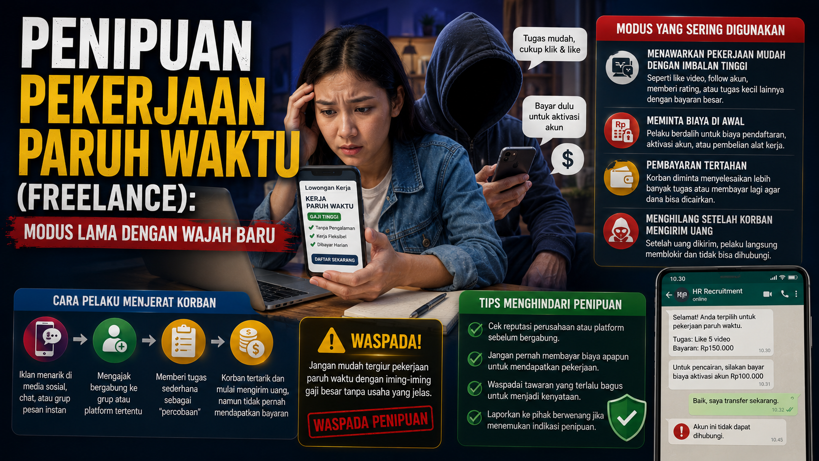 Tawaran Kerja Online Bergaji Besar? Bisa Jadi Modus Penipuan Freelance