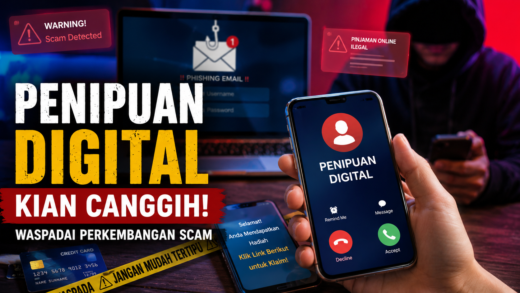Dari Phishing hingga Love Scam, Penipuan Digital Terus Berevolusi