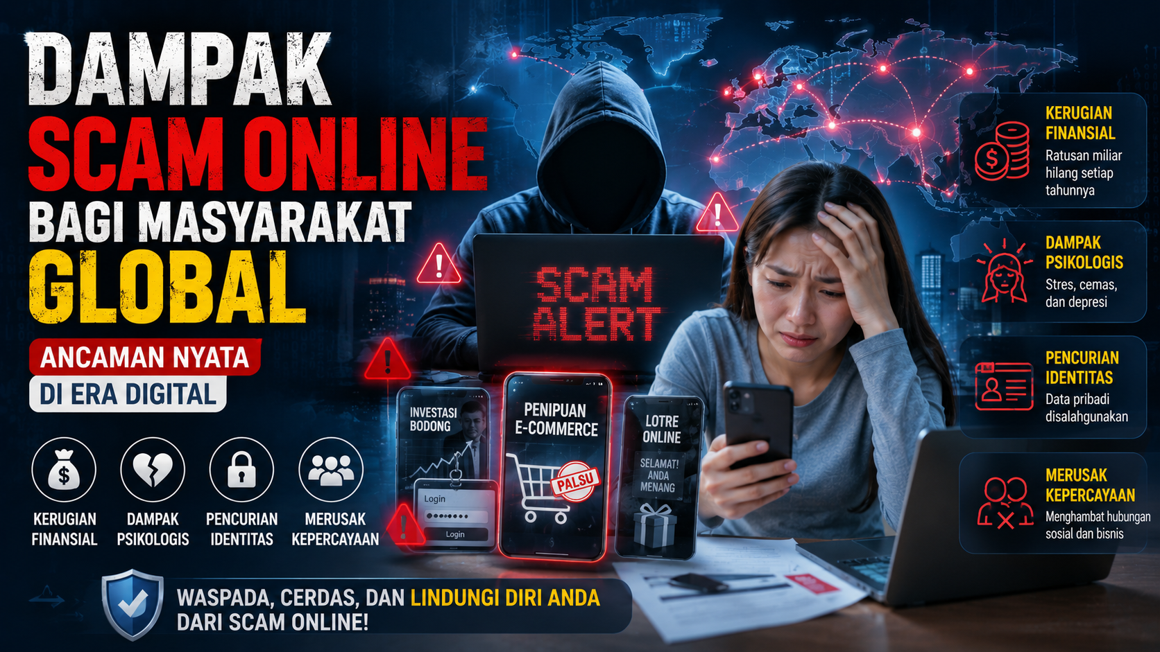 Dampak Besar Scam Online terhadap Ekonomi dan Kehidupan Masyarakat