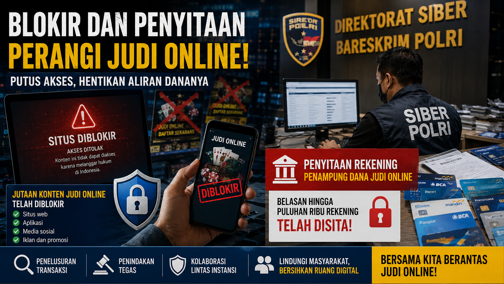 Judi Online Dikepung: Ribuan Rekening Penampung Dana Dibekukan