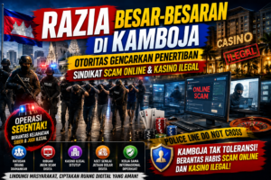 Sindikat Penipuan Online dan Kasino Ilegal Jadi Target Operasi Besar di Kamboja