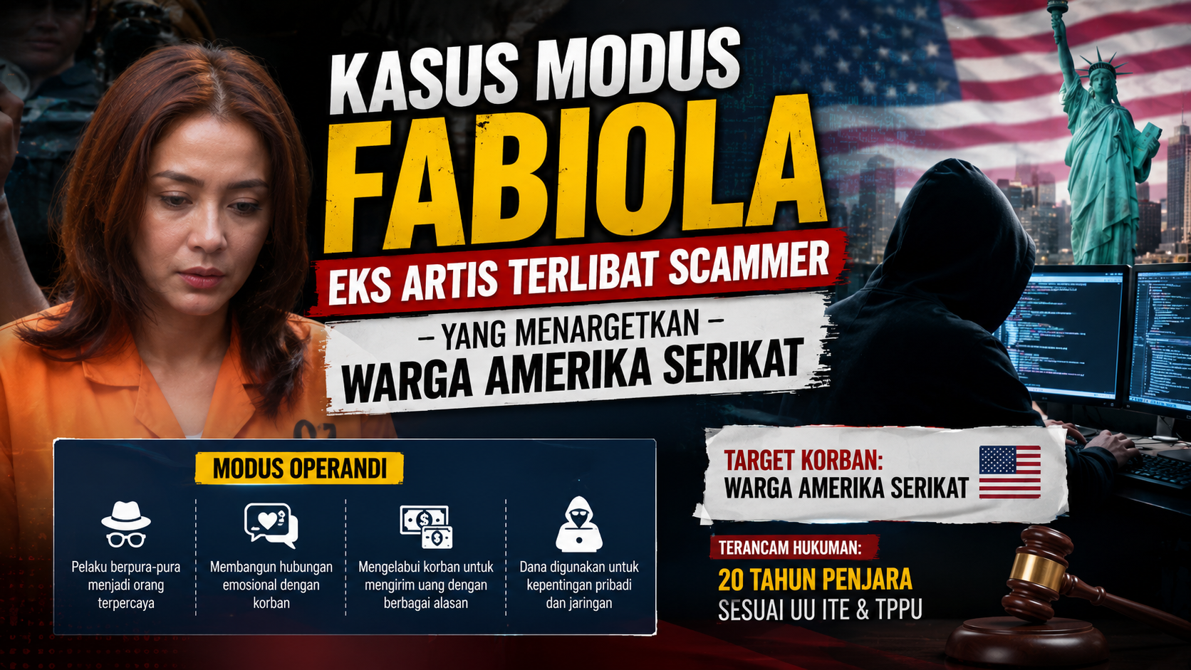 Dari Dunia Hiburan ke Kasus Scammer Internasional, Peran Fabiola Jadi Perhatian Publik