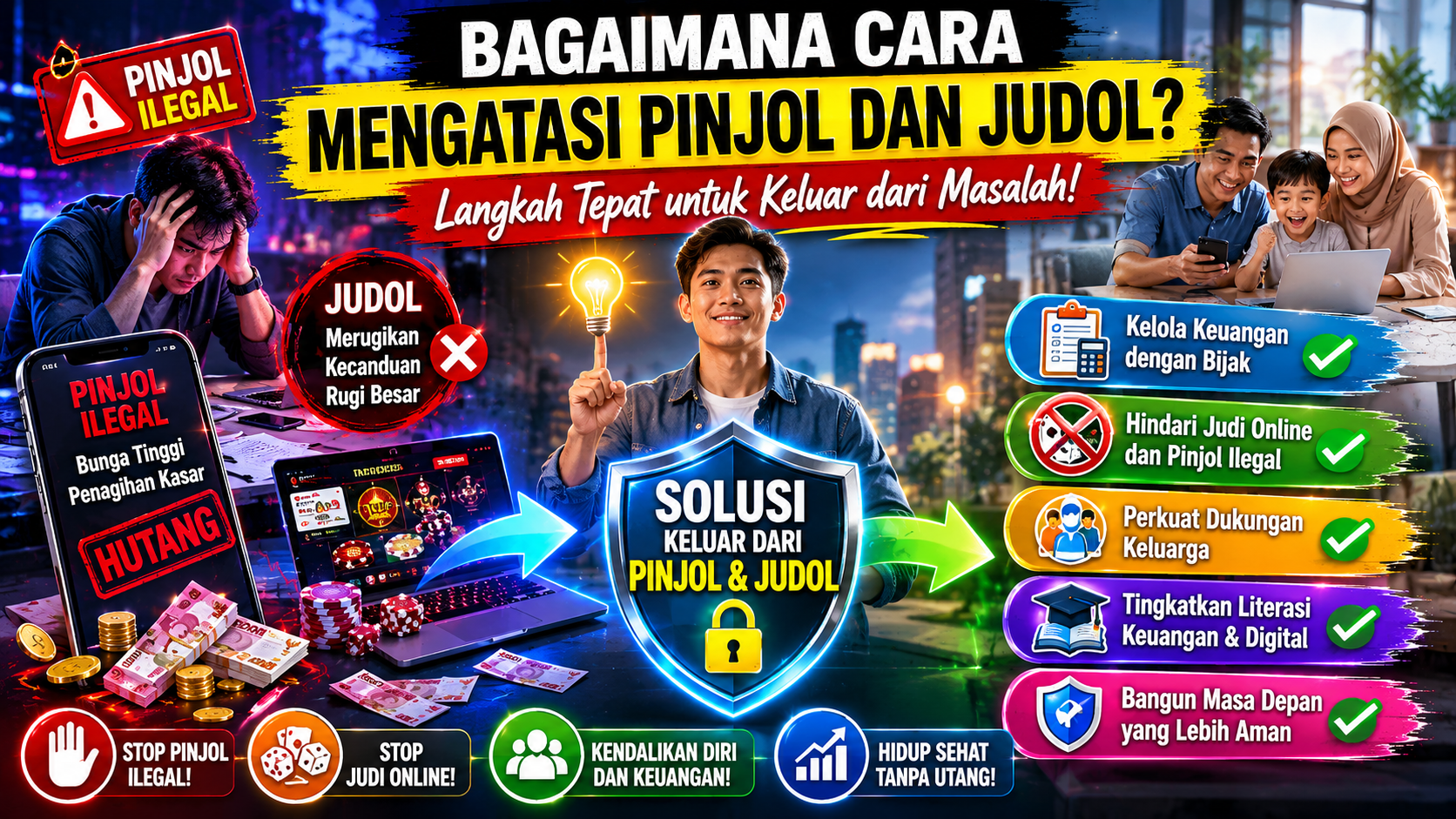 Pinjol dan Judol Makin Marak, Begini Cara Menghadapinya
