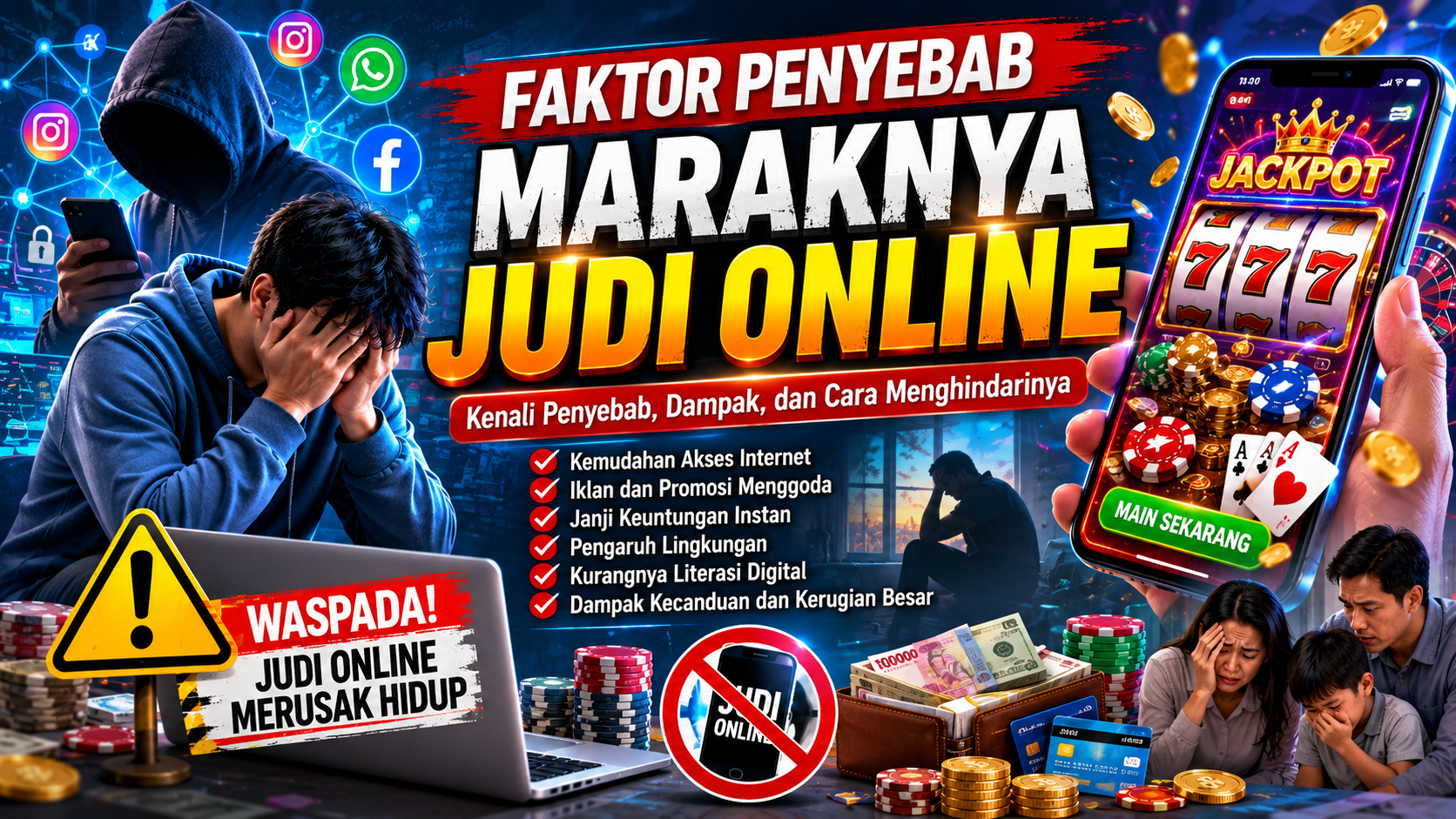 10 Faktor yang Membuat Judi Online Terus Berkembang