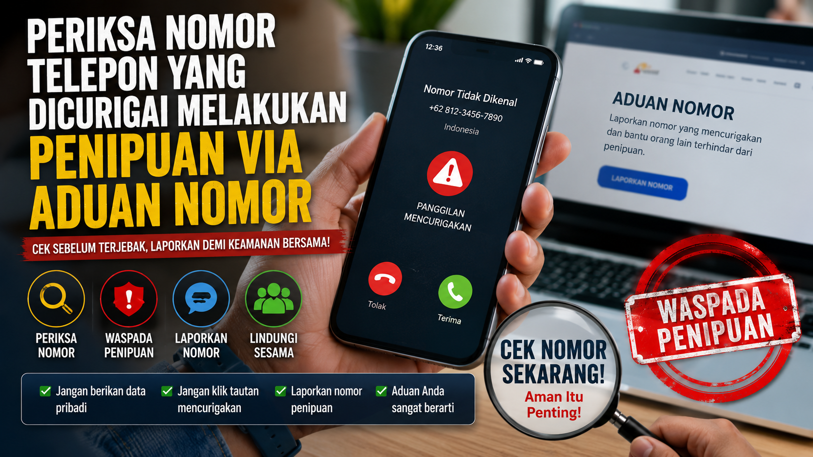 Jangan Langsung Percaya, Cek Nomor Telepon yang Mencurigakan