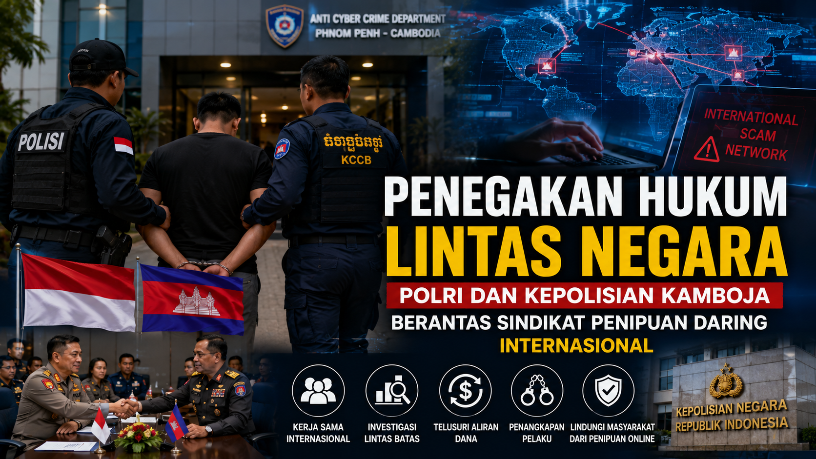 Penegakan Hukum Siber Lintas Negara Jadi Kunci Berantas Scamming